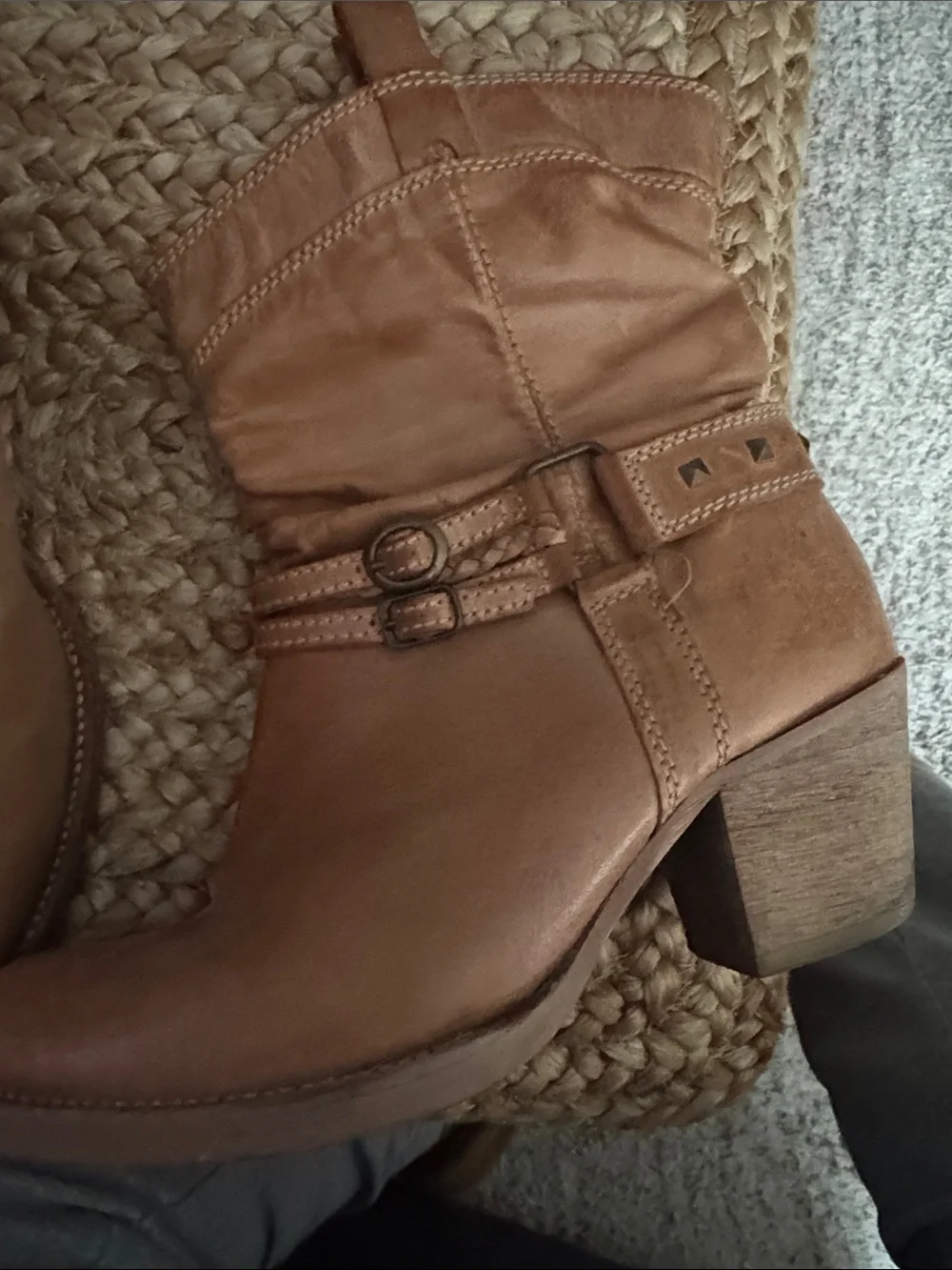 Women’s Steve Madden Casual Leather Ankle Boots - Brown